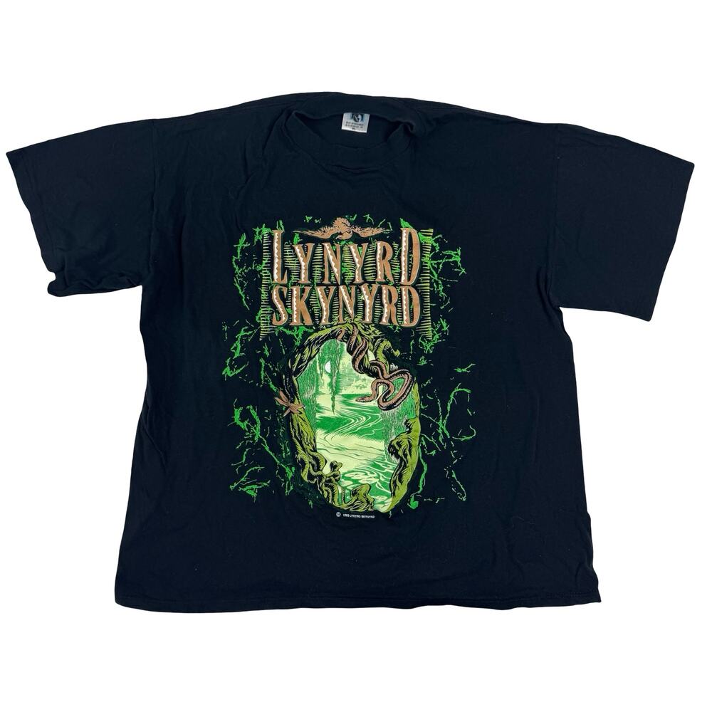 Vintage 1993 Lynyrd Skynyrd World Tour T-Shirt | GEM Tag XL | Snake Graphic